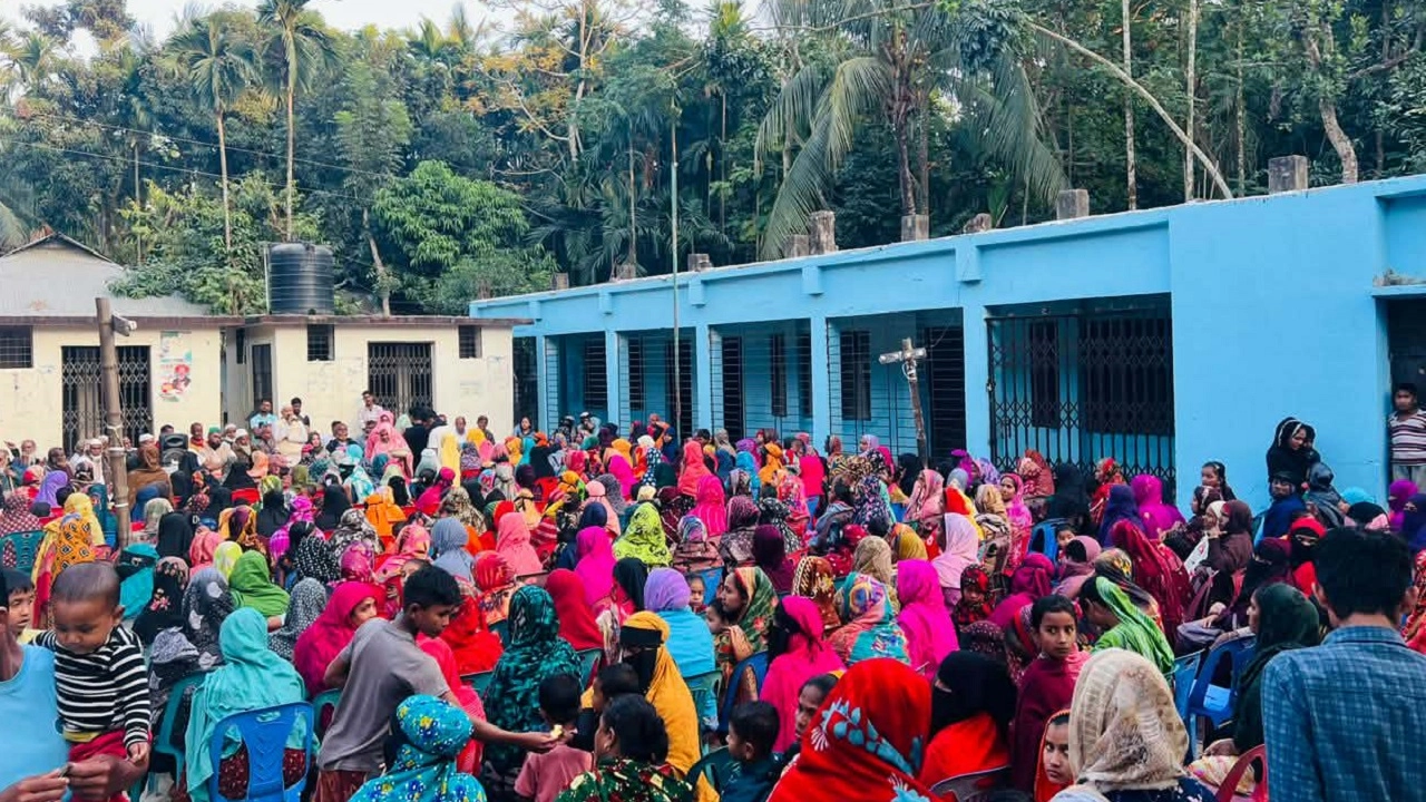 বিএনপির প্রার্থীর পক্ষে করা সমাবেশ