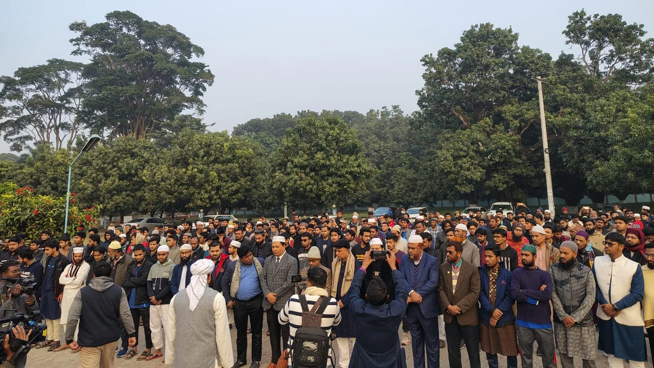 রাবিতে হাদির গায়েবানা জানাজা