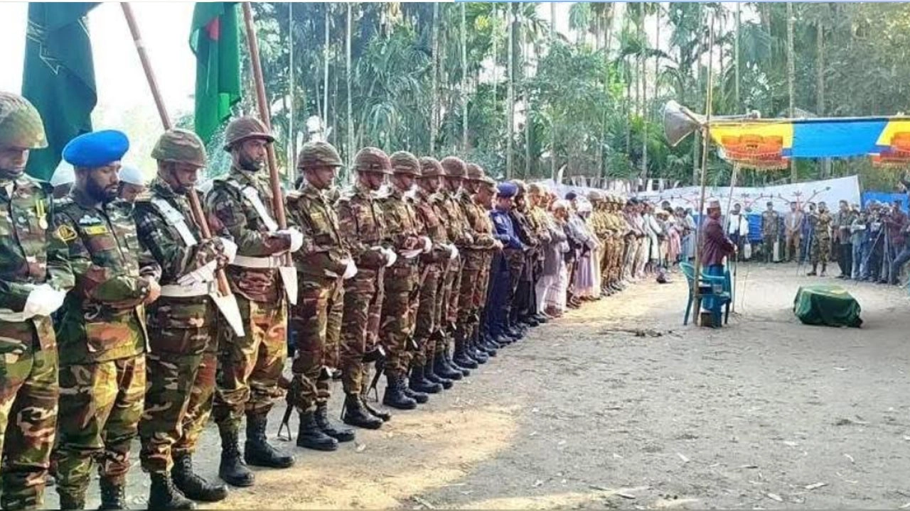 সুদানে শহীদ দুই শান্তিরক্ষীর কুড়িগ্রামে দাফন সম্পন্ন