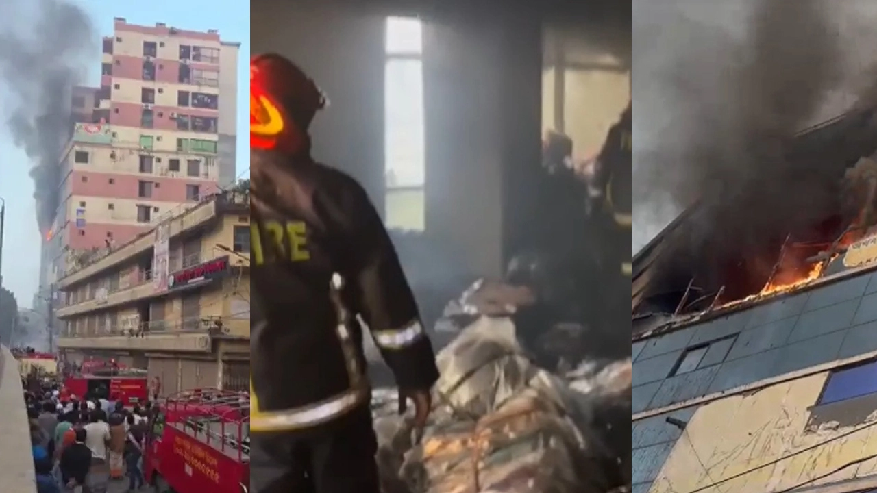 বাবুবাজার ব্রিজ এলাকায় একটি ১৪তলা ভবনে অগ্নিকাণ্ডের ঘটনা ঘটেছে।