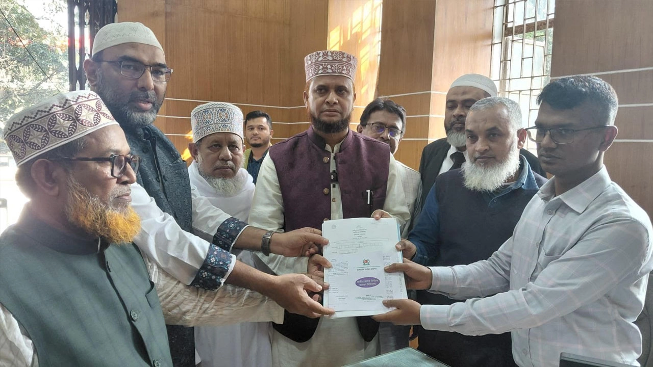 জামায়াতের প্রার্থী হোসেন আলীর মনোনয়নপত্র উত্তোলন