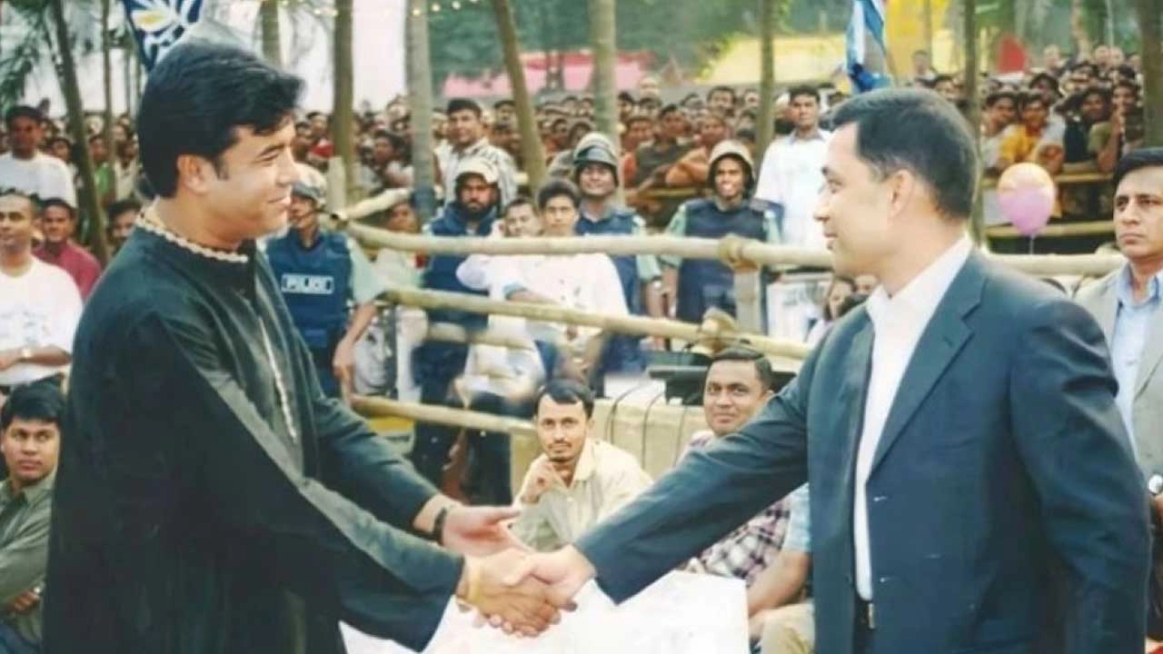 নায়ক মান্না ও তারেক রহমান-ফাইল ছবি