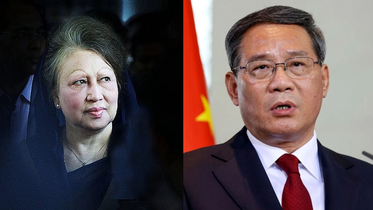 খালেদা জিয়া ও চীনের প্রধানমন্ত্রী লি কিয়াং