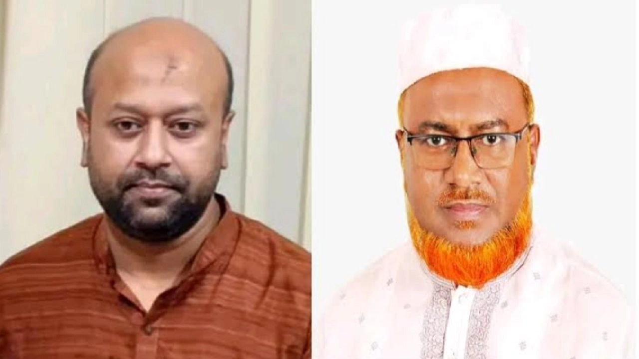 ব্যারিস্টার আসাদুজ্জামান ফুয়াদ ও জামায়াতে ইসলামীর প্রার্থী জহির উদ্দিন মুহাম্মদ বাবর