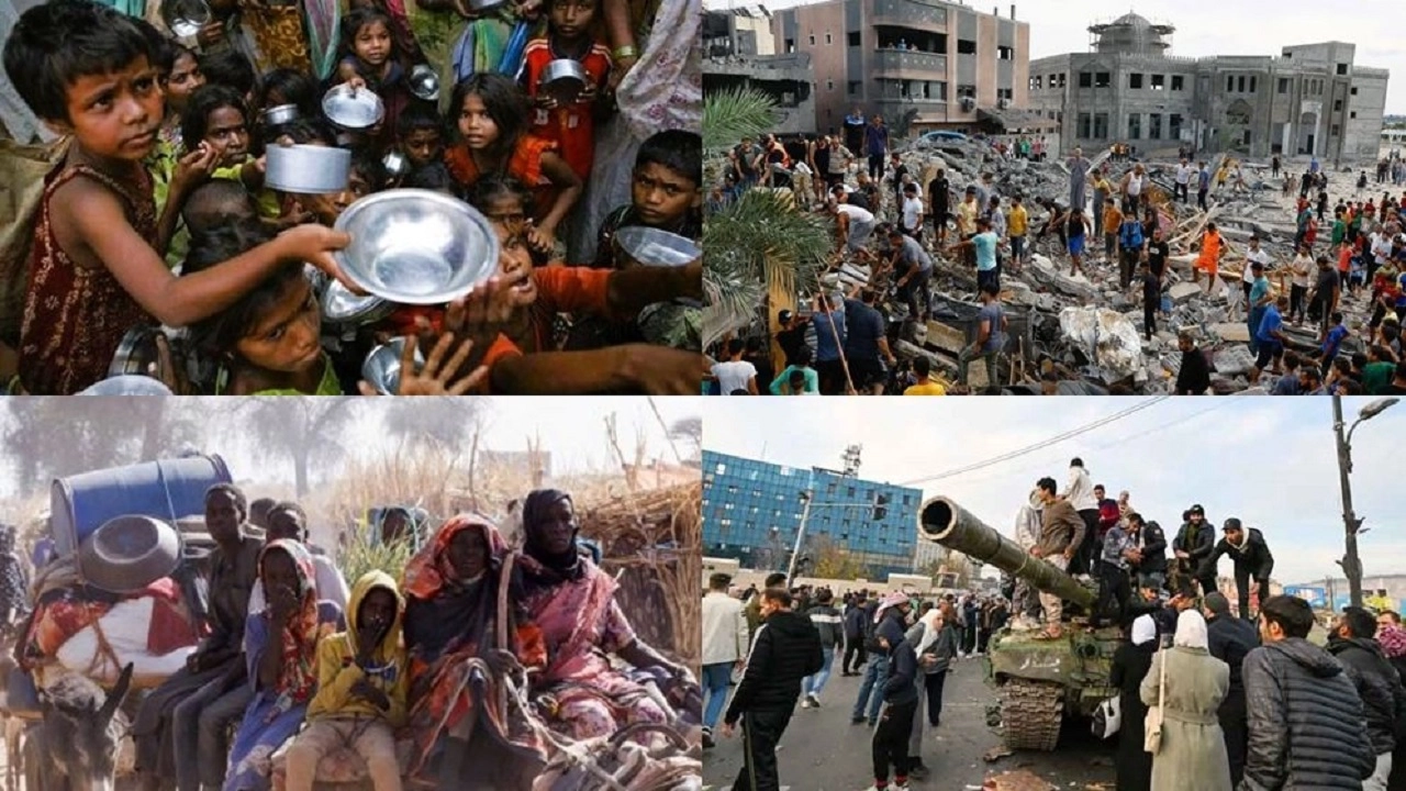 প্রায় সব অঞ্চলে যুদ্ধ ও সহিংসতার আর মানবিক সংকট