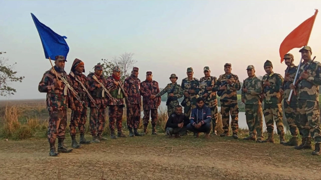 চাড়ালডাঙ্গা সীমান্ত থেকে আটক দুই ভারতীয় নাগরিককে ফেরত দিয়েছে বিজিবি