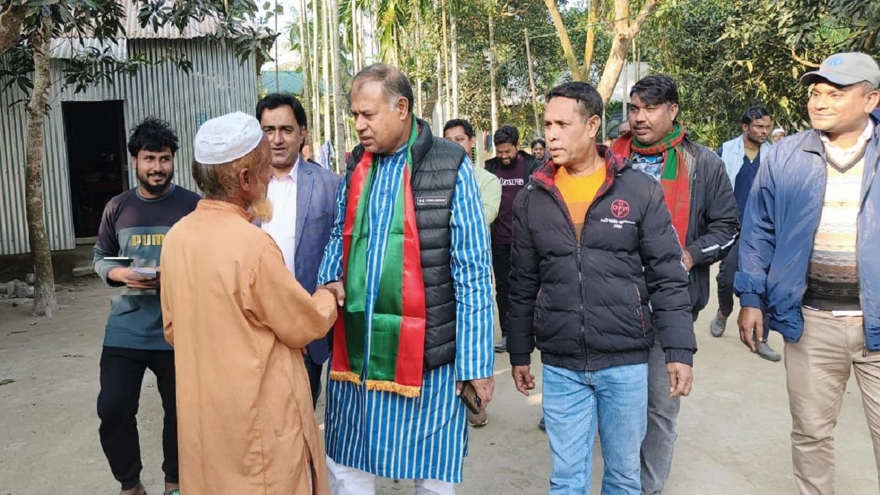 মোতাহার হোসেনের গণসংযোগ