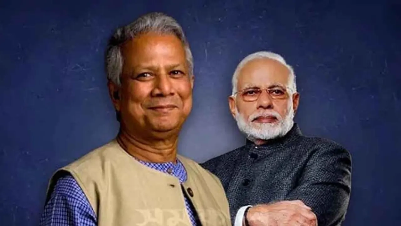 প্রধান উপদেষ্টা প্রফেসর মুহাম্মদ ইউনূস ও ভারতের প্রধানমন্ত্রী নরেন্দ্র মোদি