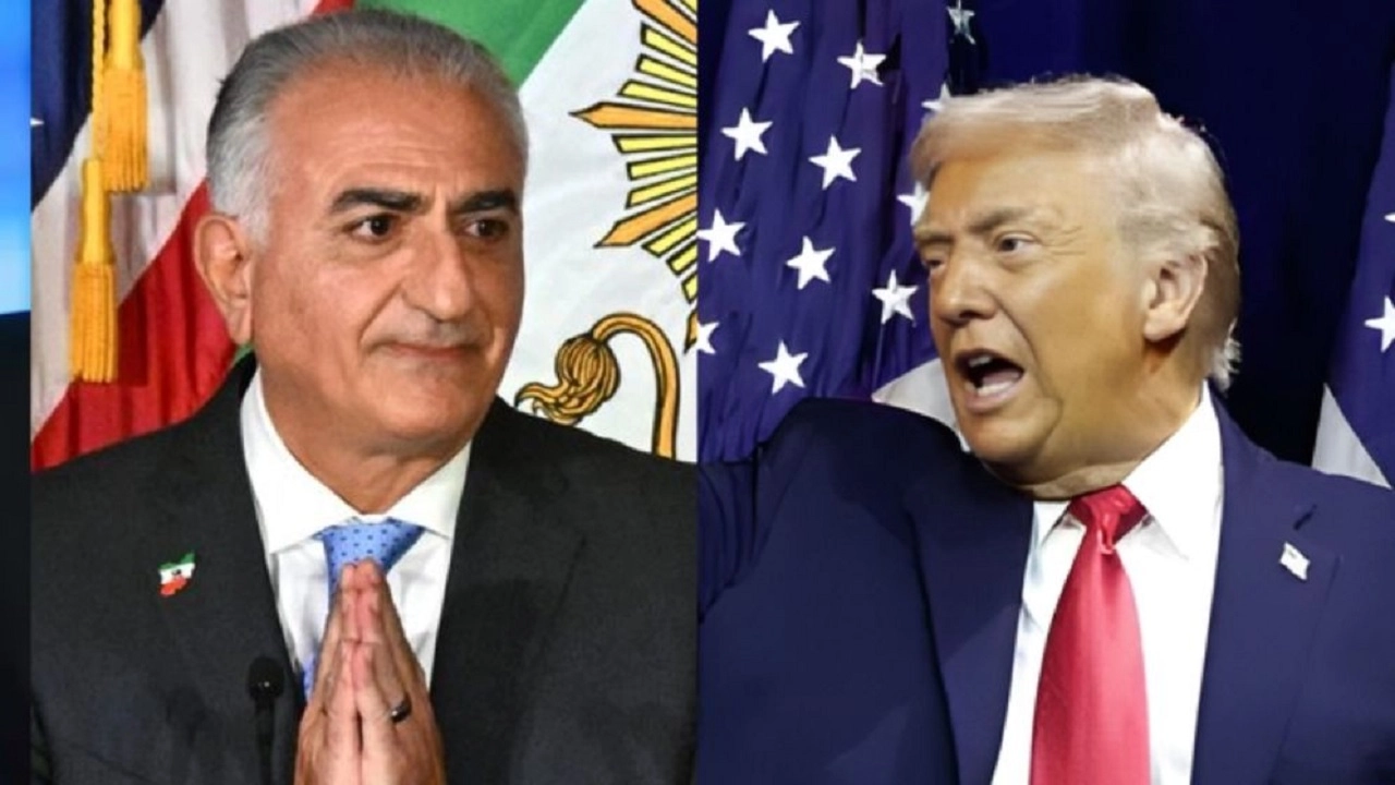 রেজা পাহলভি ও ডোনাল্ড ট্রাম্প। ছবি: সংগৃহীত