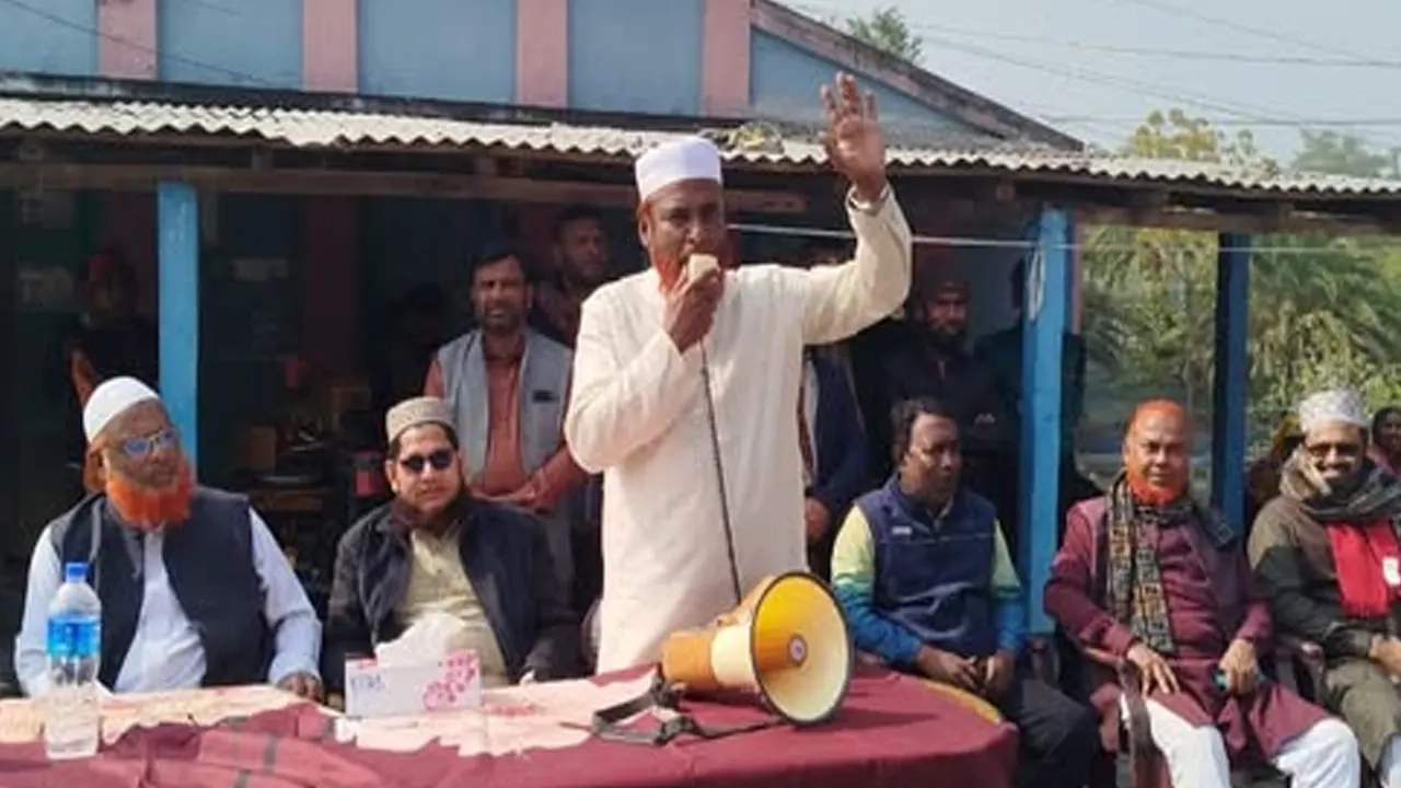 বক্তব্য রাখৈন জামায়াতে ইসলামীর সেক্রেটারি জেনারেল, সাবেক এমপি মিয়া গোলাম পরওয়ার