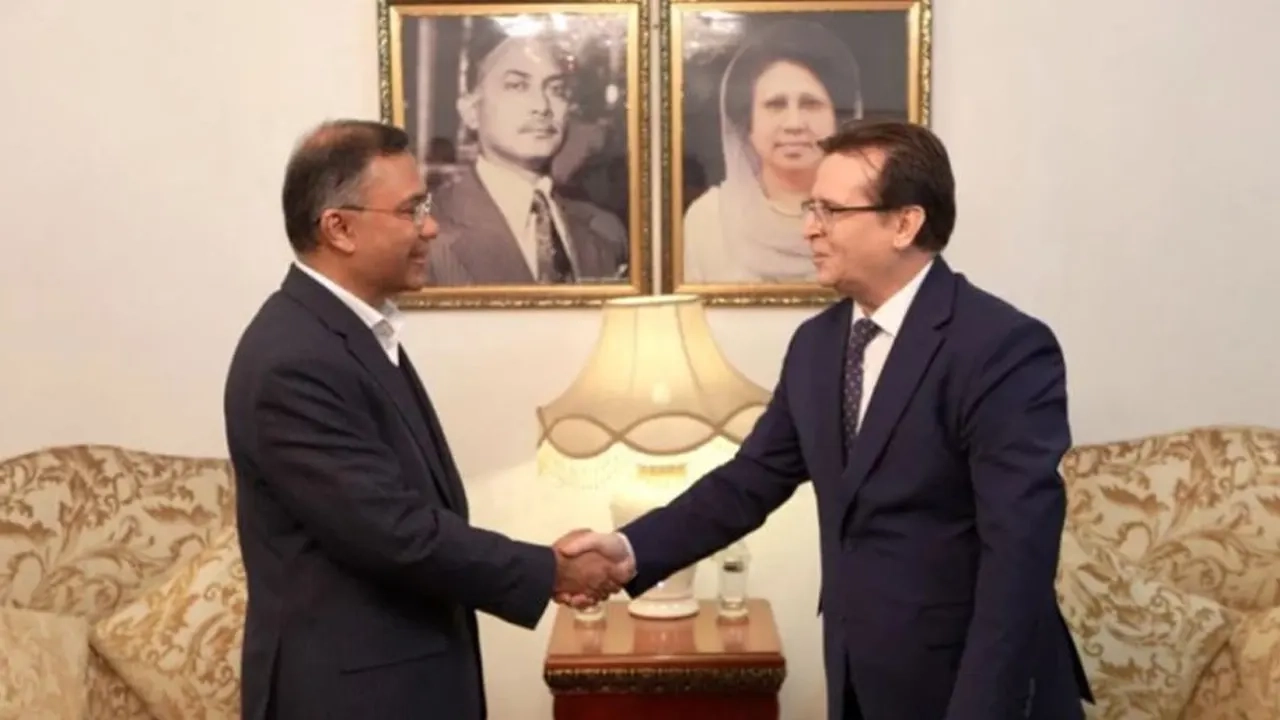 বাংলাদেশে নিযুক্ত তুরস্কের রাষ্ট্রদূত রামিস সেন বিএনপি চেয়ারপারসন তারেক রহমানের সঙ্গে সৌজন্য সাক্ষাৎ করেছেন