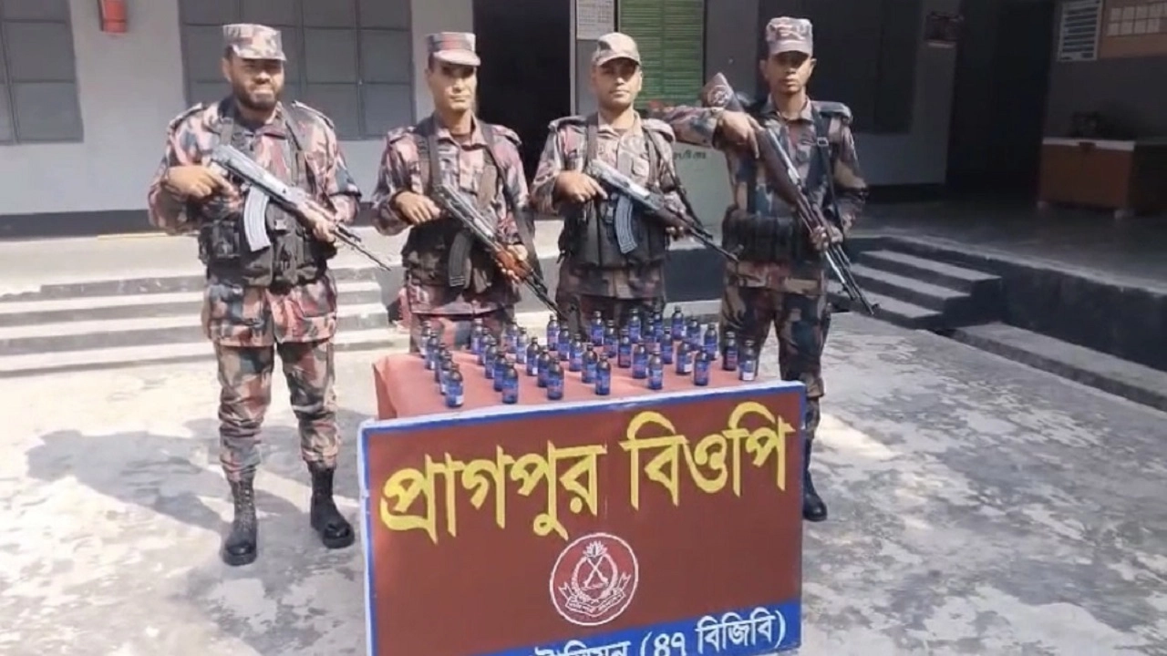 বিজিবির আটক ভারতীয় মাদক