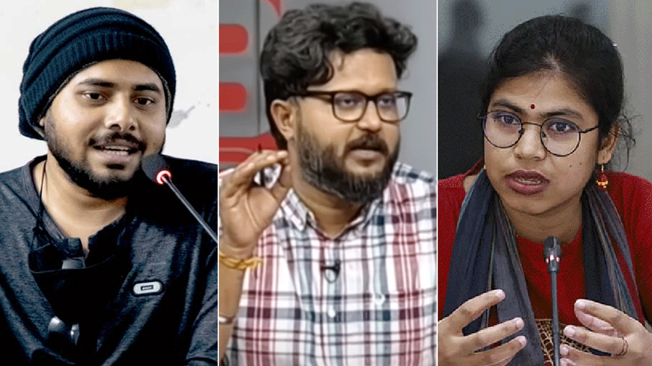 বাঁয়ে তুহিন খান, অনিক রায় ও নাজিফা জান্নাত। ছবি: সংগৃহীত