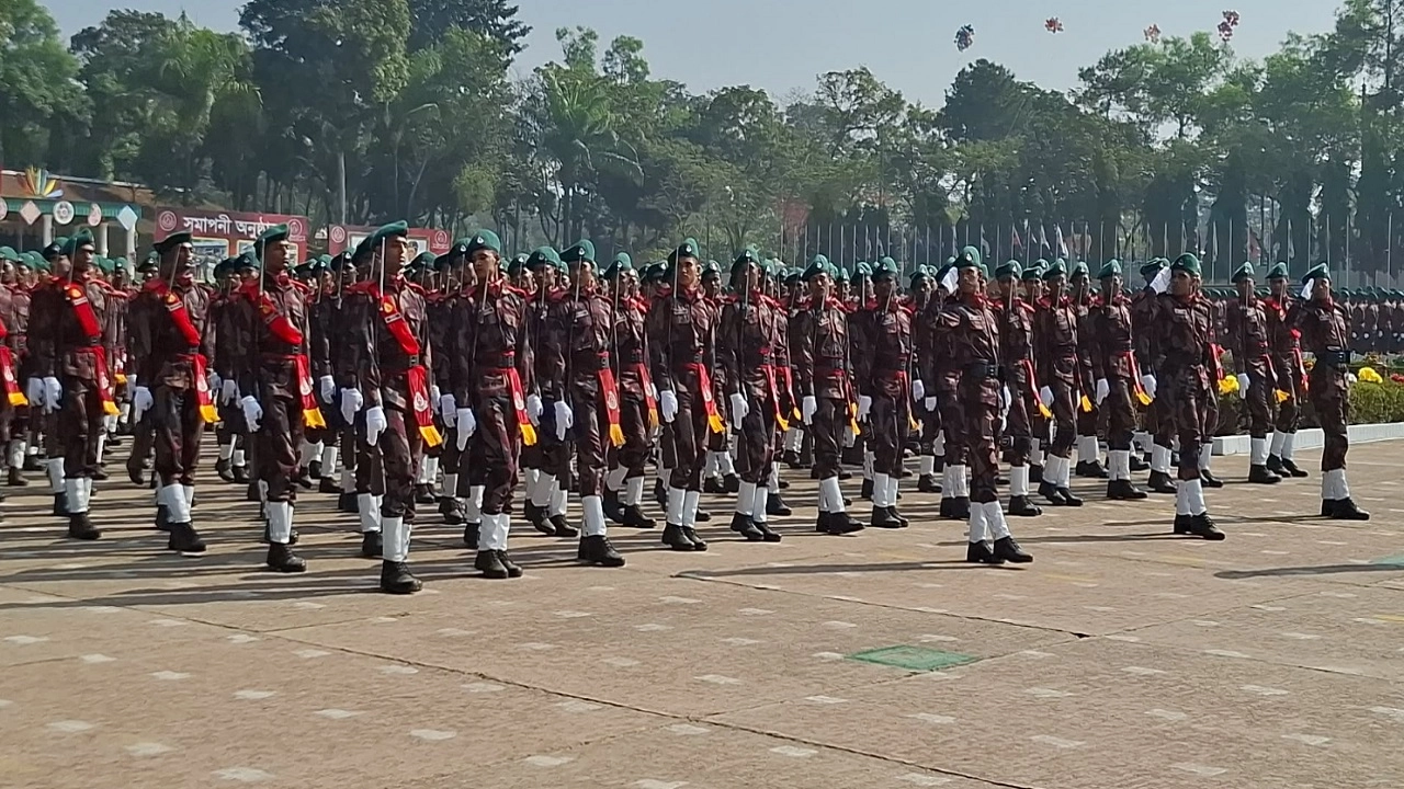 বিজিবির নবীন সদস্যেদরা