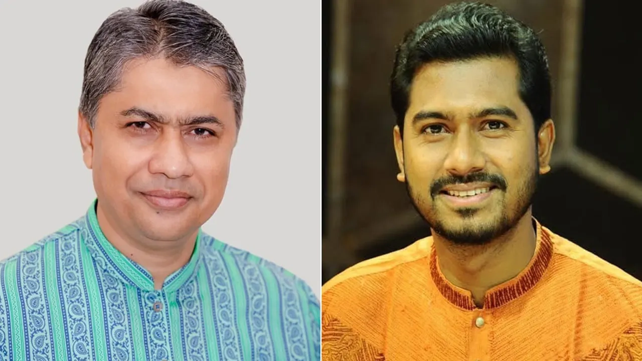 হাসান মামুন ও নুরুল হক নুর। ছবি: সংগৃহীত