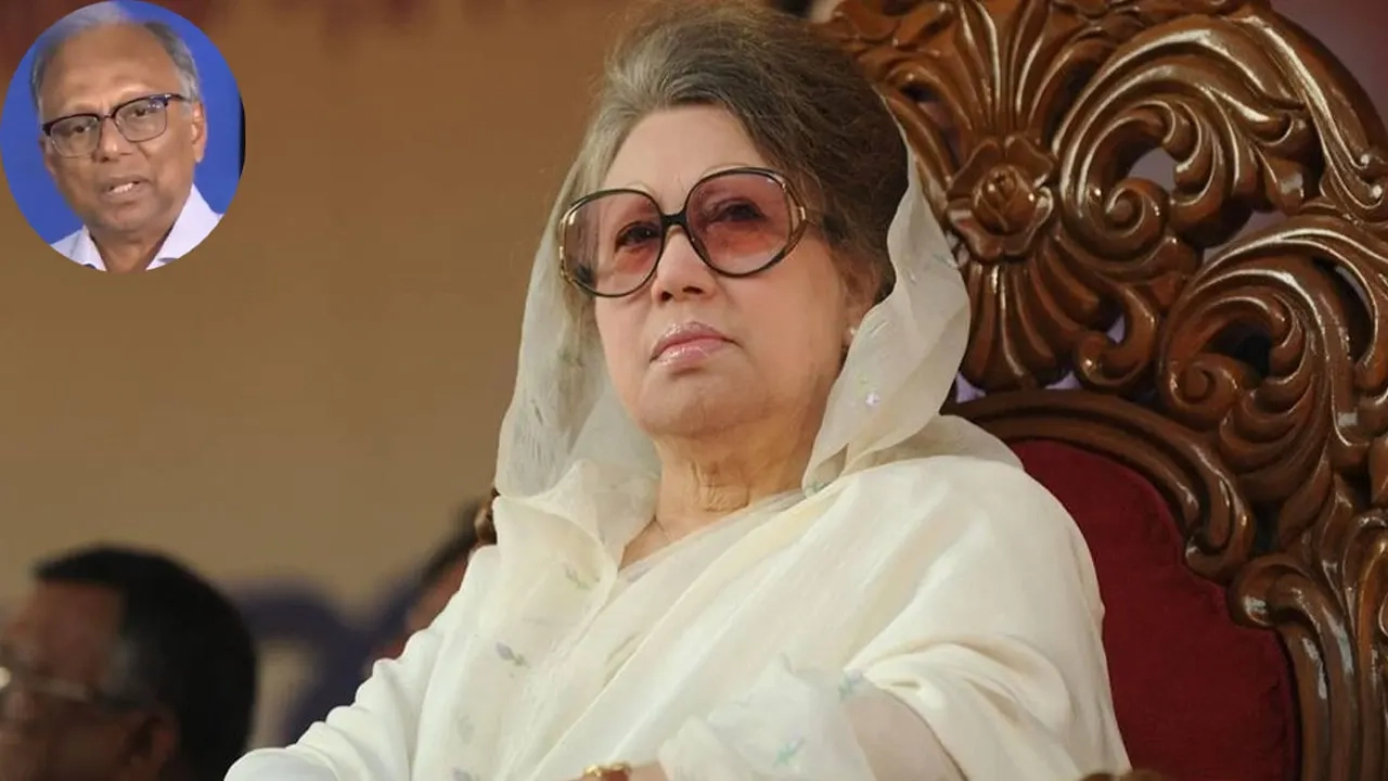 বেগম খালেদা জিয়া-ফাইল ছবি, (ইনসেটে আমার দেশ সম্পাদক)