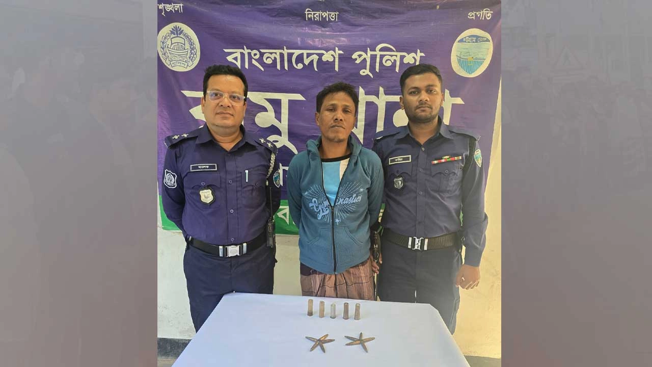 গ্রেপ্তারকৃত নুর মোহাম্মদ প্রকাশ কালু চৌকিদার (৩৬)