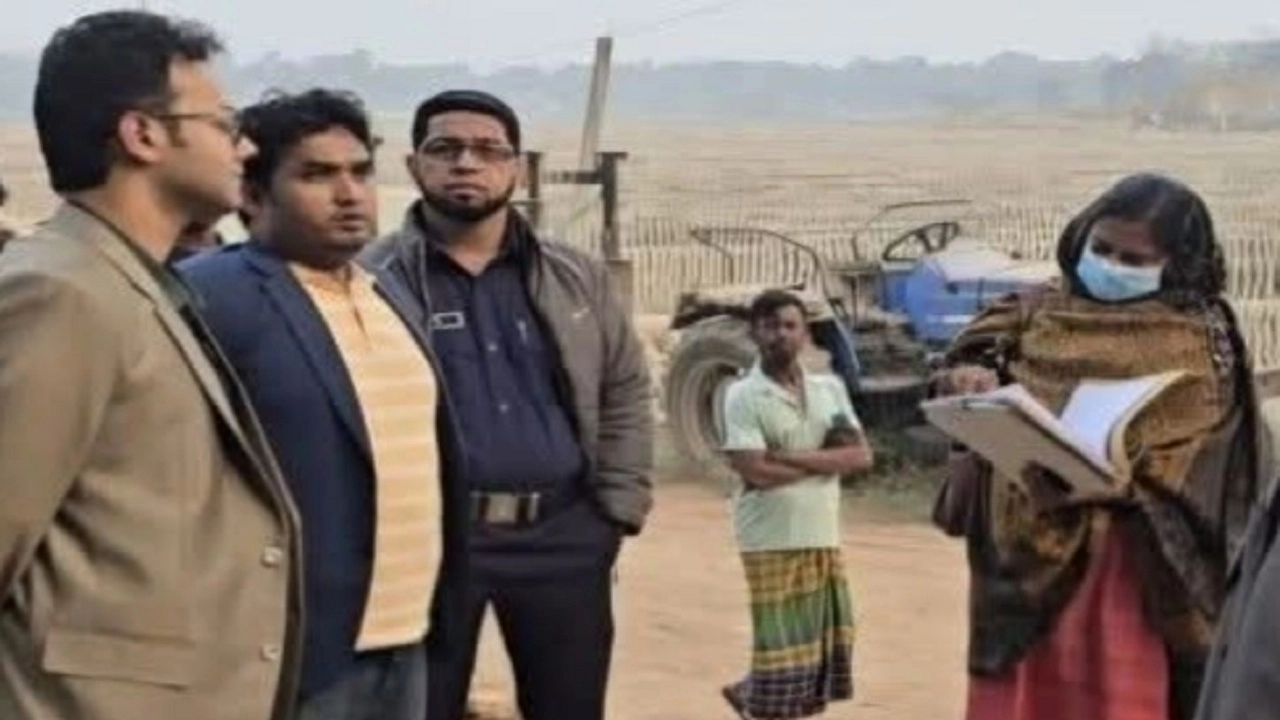 অবৈধ ইট ভাটায় ভ্রাম্যমাণ আদালতের অভিযান