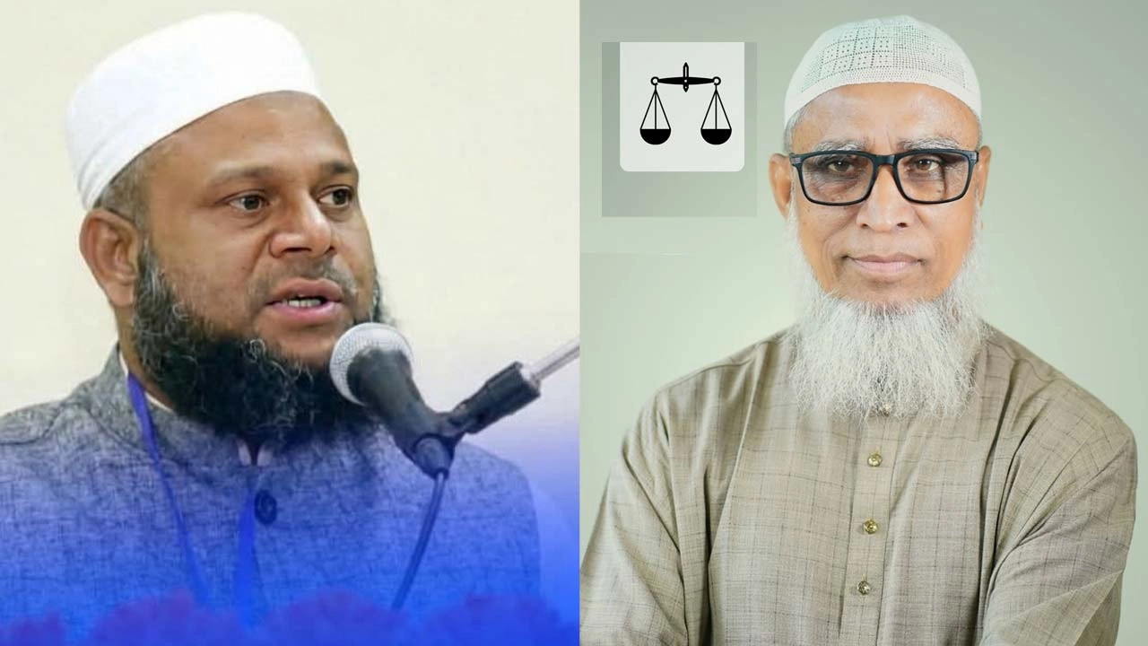 বাঁয়ে আহমেদ বেলাল ও এম. আব্দুল মান্নান