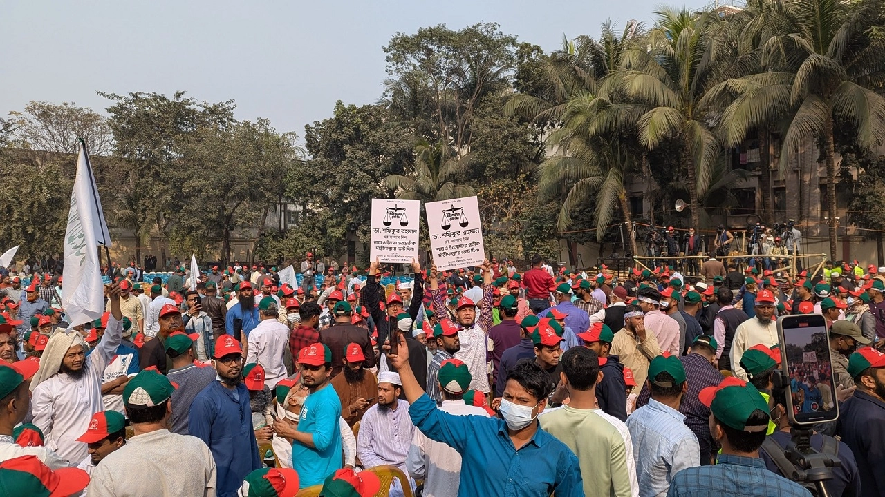 মিরপুরে জামায়াতের সমাবেশ শুরু