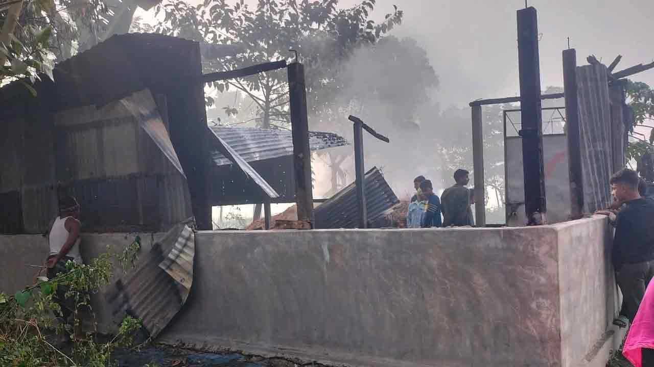 গোয়ালঘরসহ মূল্যবান গবাদিপশু পুড়ে ছাই
