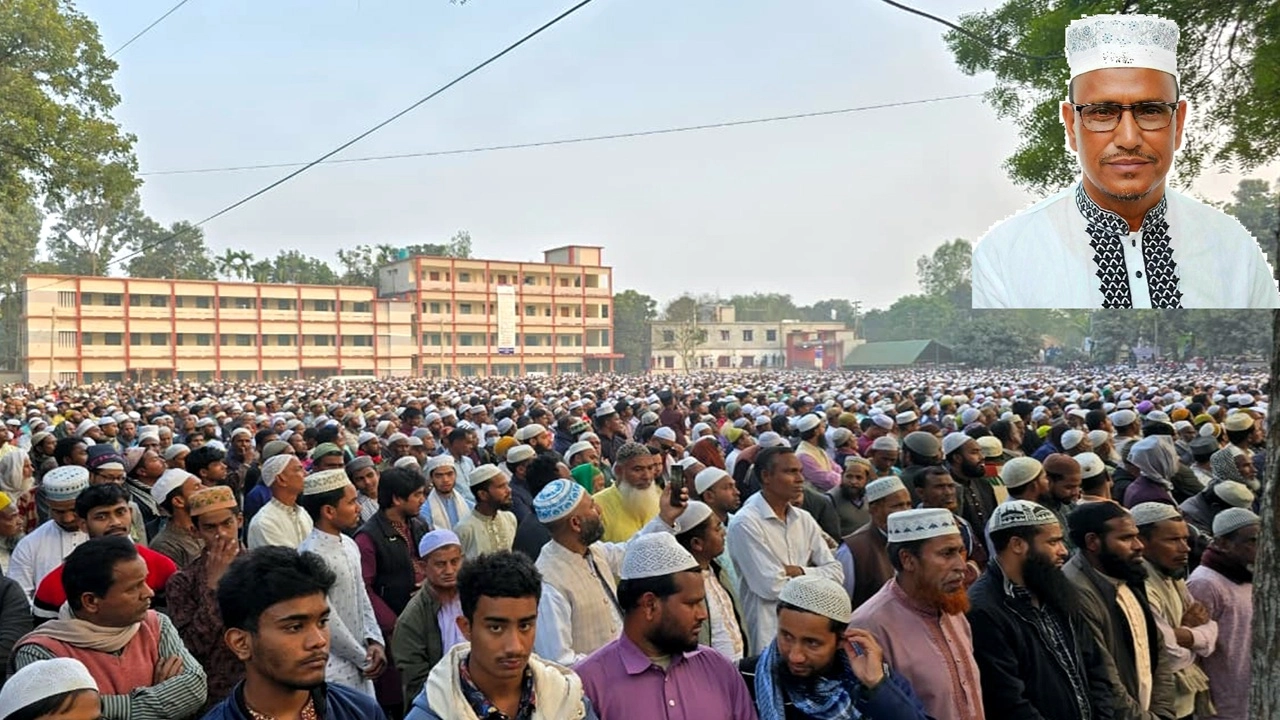 শেরপুর জেলা জামায়াতের সেক্রেটারি আলহাজ্ব নুরুজ্জামান বাদল (৫১) এর জানাজা
