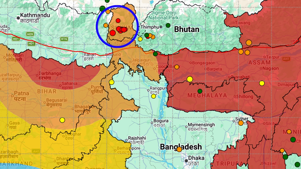 গভীর রাতে সিকিম-দার্জিলিংয়ে ভূমিকম্প, কাঁপল বাংলাদেশও