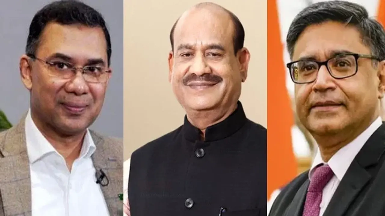 তারেক রহমান, ভারতের স্পিকার ও পররাষ্ট্র সচিব