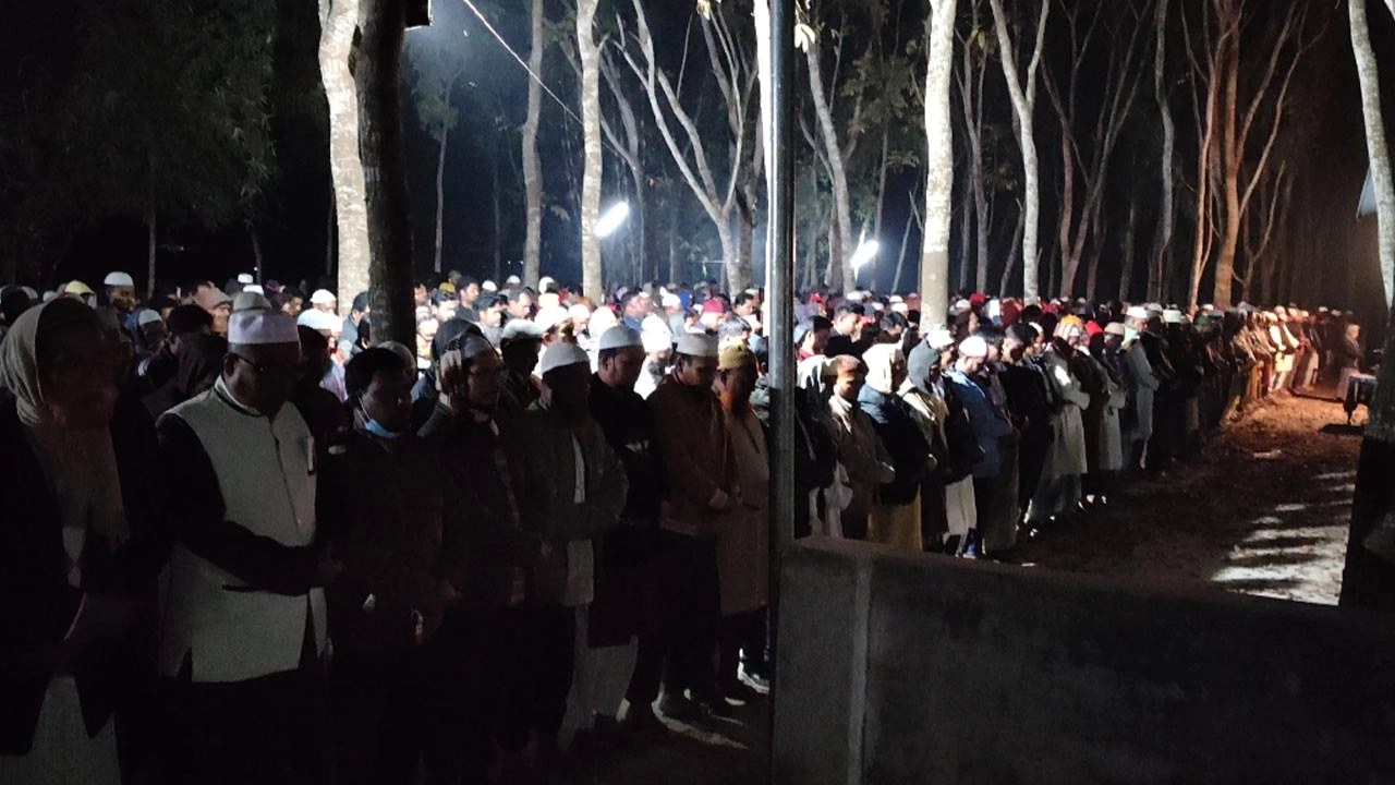 পাংশায় বিএনপি নেতা ইব্রাহিম হোসেনের জানাজা সম্পন্ন