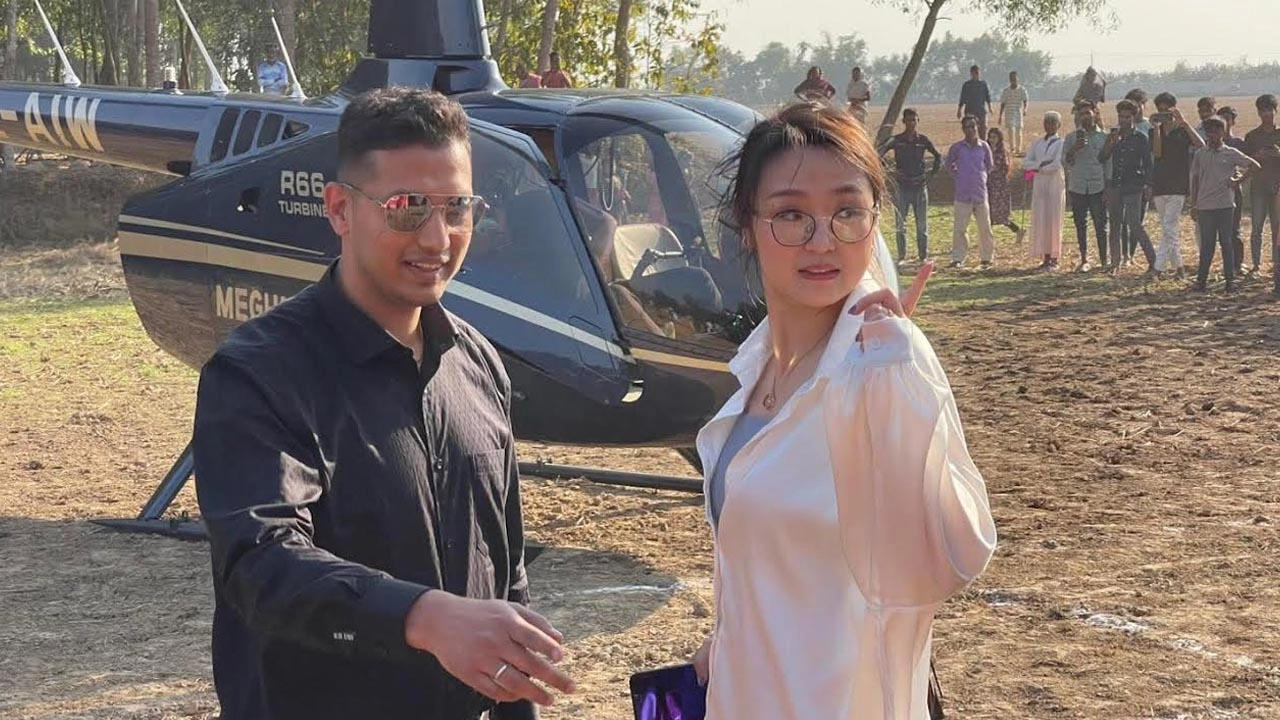 চীনা তরুণী ক্রিস হুই ও সুকান্ত সেন