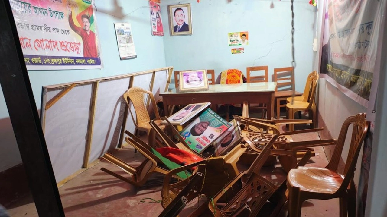 বিএনপি অফিস ভাঙচুরে