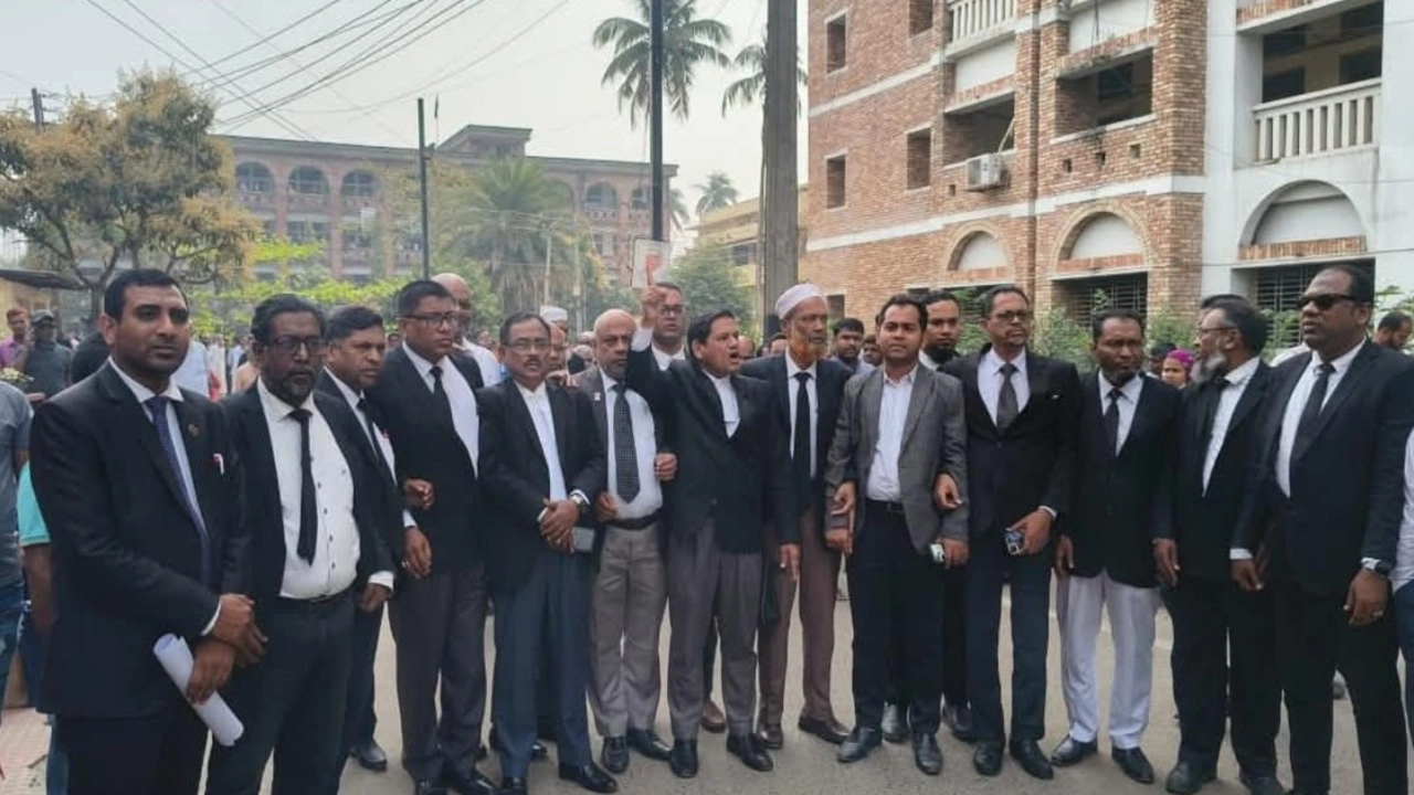 বরিশালে আ.লীগ নেতাদের জামিন ঘিরে আদালত বর্জন