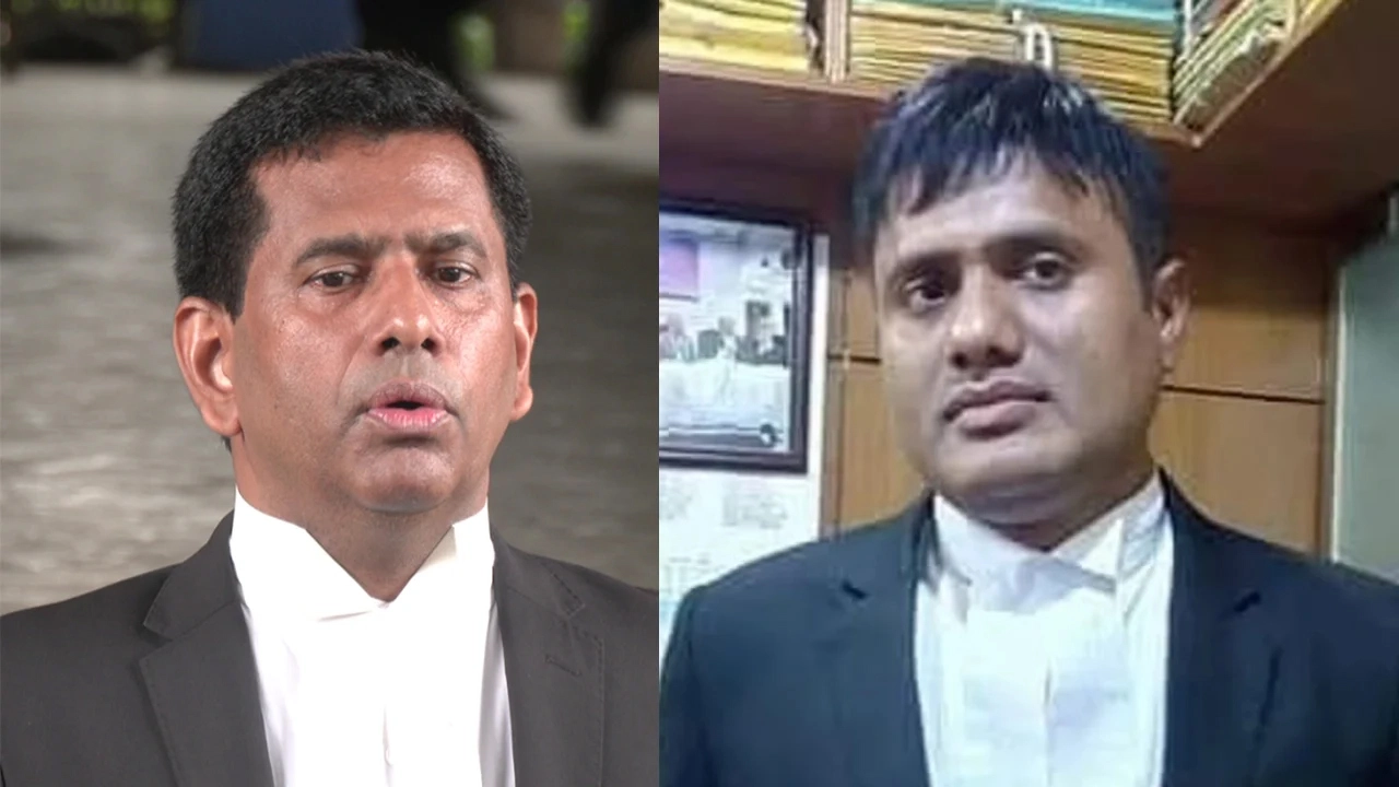 আন্তর্জাতিক অপরাধ ট্রাইব্যুনালের সাবেক চিফ প্রসিকিউটর তাজুল ইসলাম এবং বর্তমান প্রসিকিউটর বি এম সুলতান মাহমুদ। ছবি: সংগৃহীত