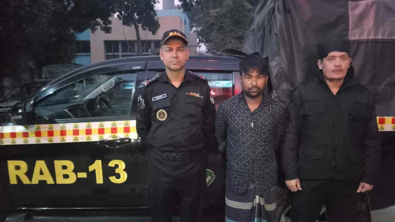 আটককৃত মাসুদ রানা (৩৮)