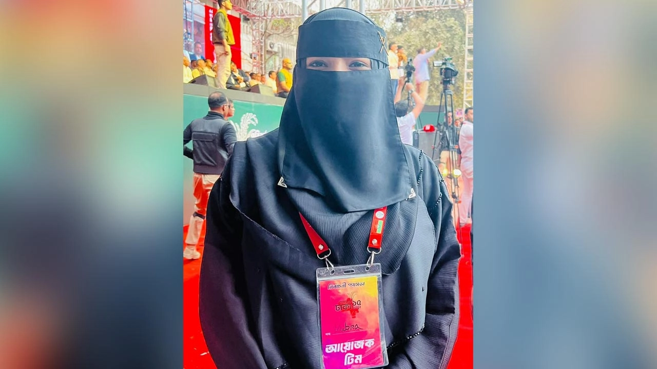 জগন্নাথ বিশ্ববিদ্যালয়ের ছাত্রদল নেত্রী খাদিজাতুল কুবরা।