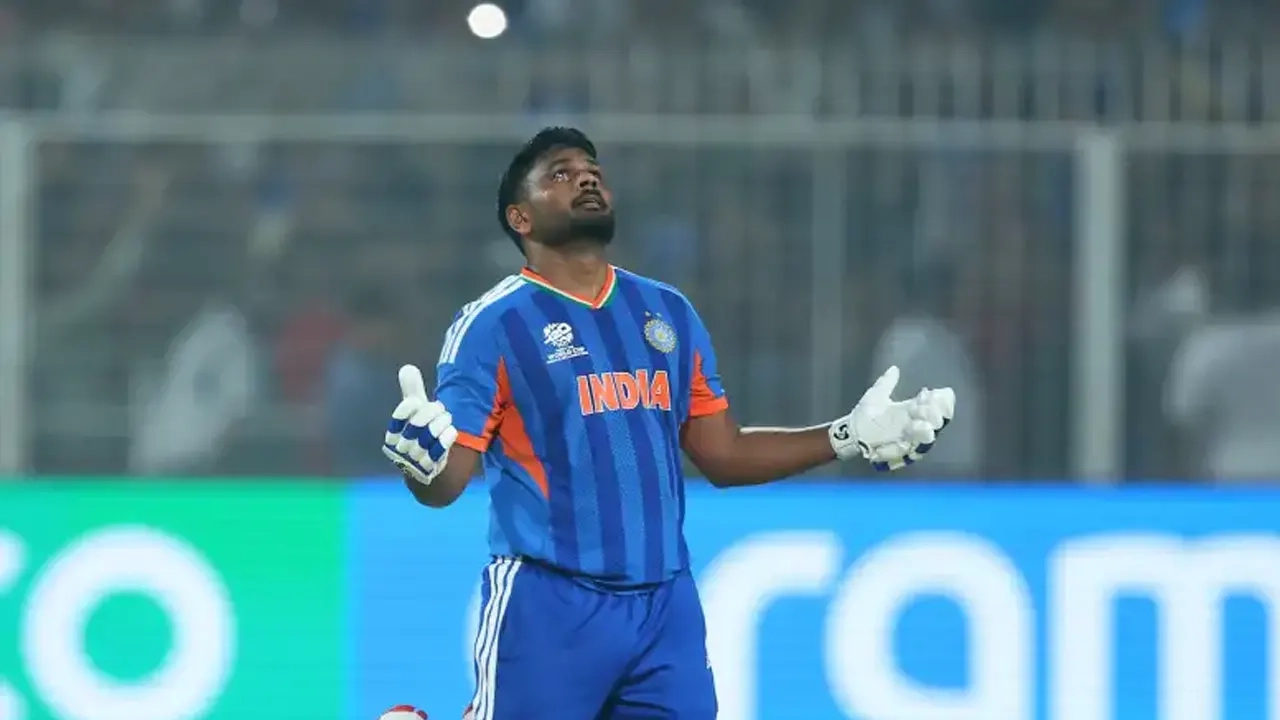 উদযাপন করছেন সঞ্জু স্যামসন