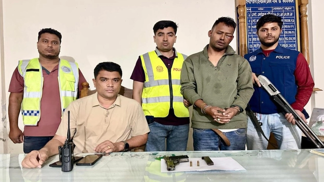 সোনারগাঁয়ে পিস্তল ও গুলিসহ যুবক গ্রেপ্তার 