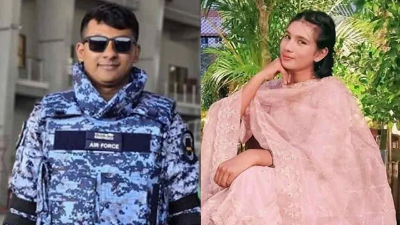 বাঁয়ে শেখ রাকিবুজ্জামান ও আয়েশা সিদ্দিকা অন্যন্যা