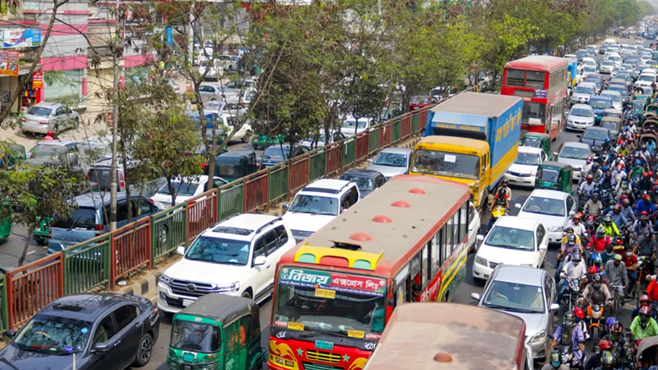 রাজধানীতে যানজটের চিত্র ।। ফাইল ছবি