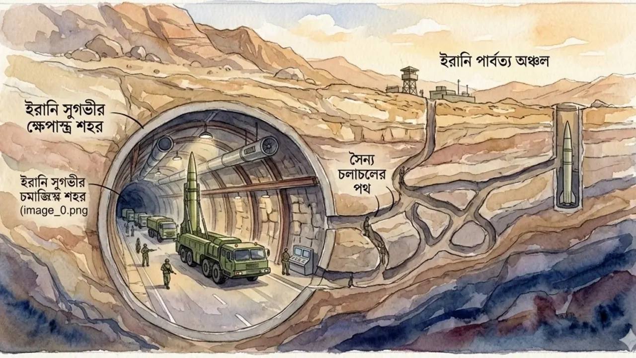 ইরাকের মাটির নীচে ইরানের ‘মিসাইল সিটি’