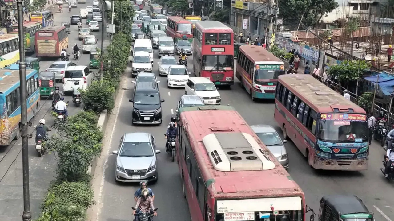 রাজধানীতে যানজটের চিত্র ।। ফাইল ছবি