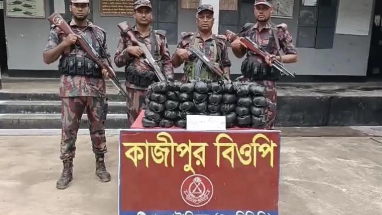 কুষ্টিয়া সীমান্তে ১২ লাখ টাকার ভারতীয় মাদক ও চোরাচালানী পণ্য উদ্ধার