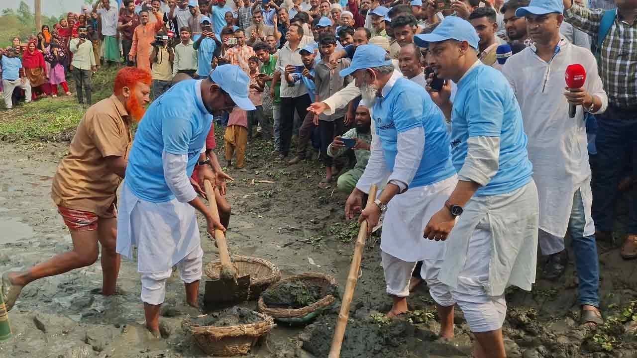 রাজখাল খনন প্রকল্পের উদ্বোধন করেন মৎস্য ও প্রাণিসম্পদ প্রতিমন্ত্রী সুলতান সালাউদ্দিন টুকু
