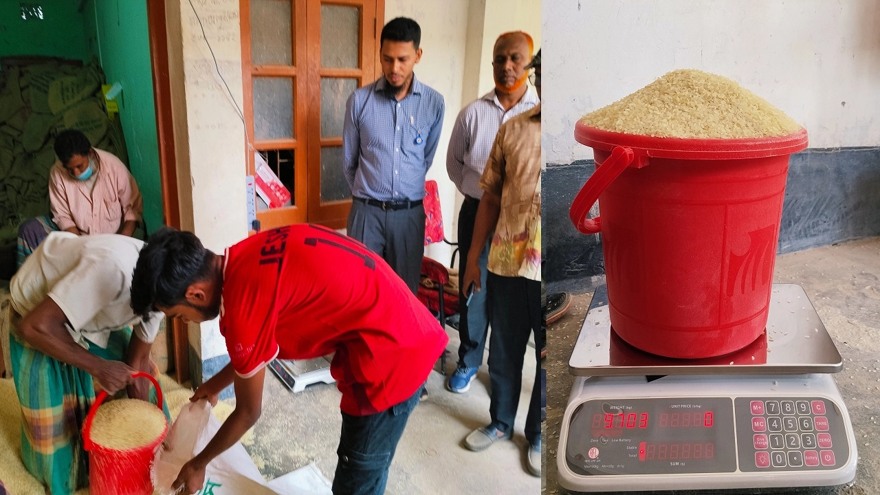 ভিজিএফের চাল বিতরণ