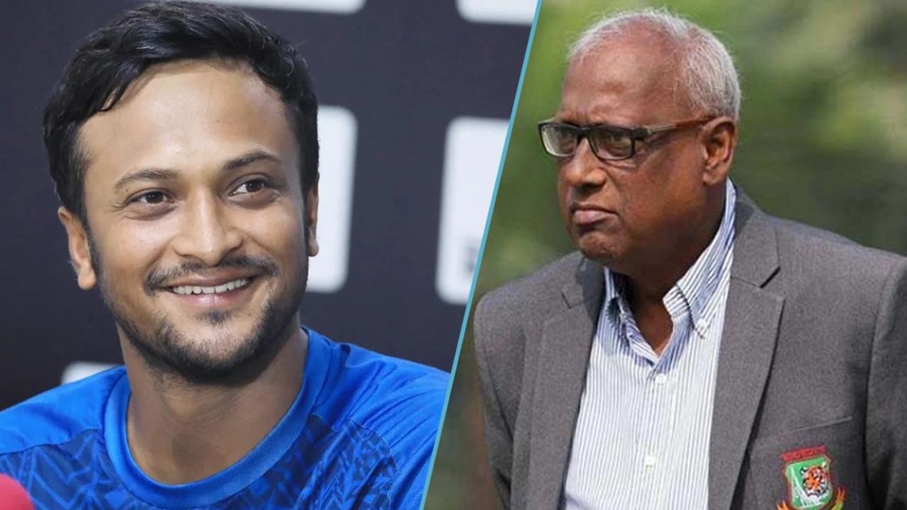 সাকিব আল হাসান এবং নাজমুল আবেদিন ফাহিম ।। ছবি: সংগৃহীত