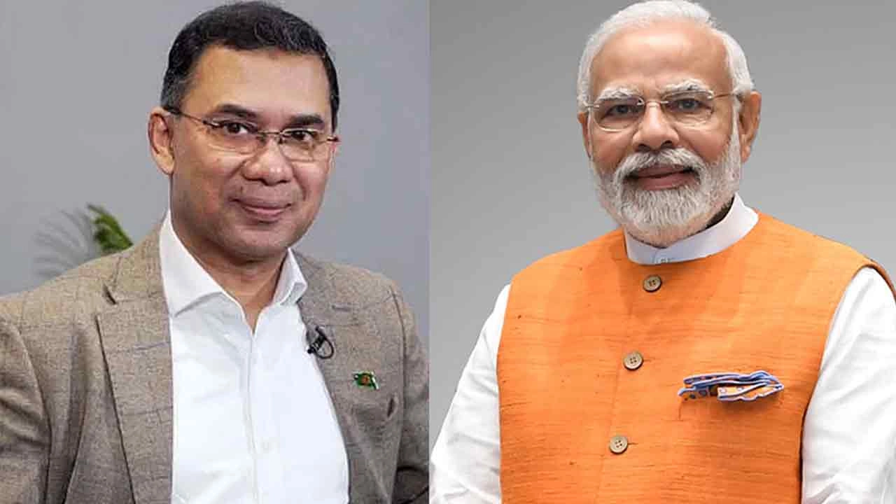 প্রধানমন্ত্রী তারেক রহমান ও ভারতের প্রধানমন্ত্রী নরেন্দ্র মোদি। ছবি: সংগৃহীত