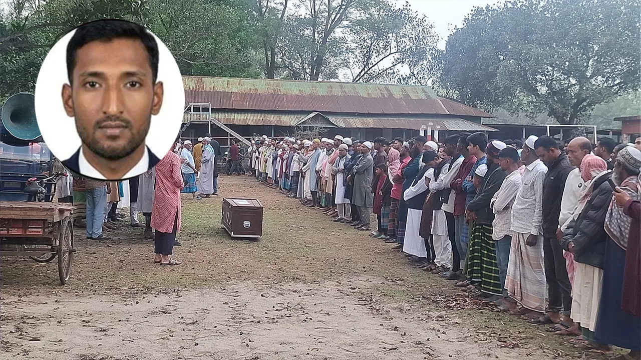 নিহত মোশাররফের জানাজা