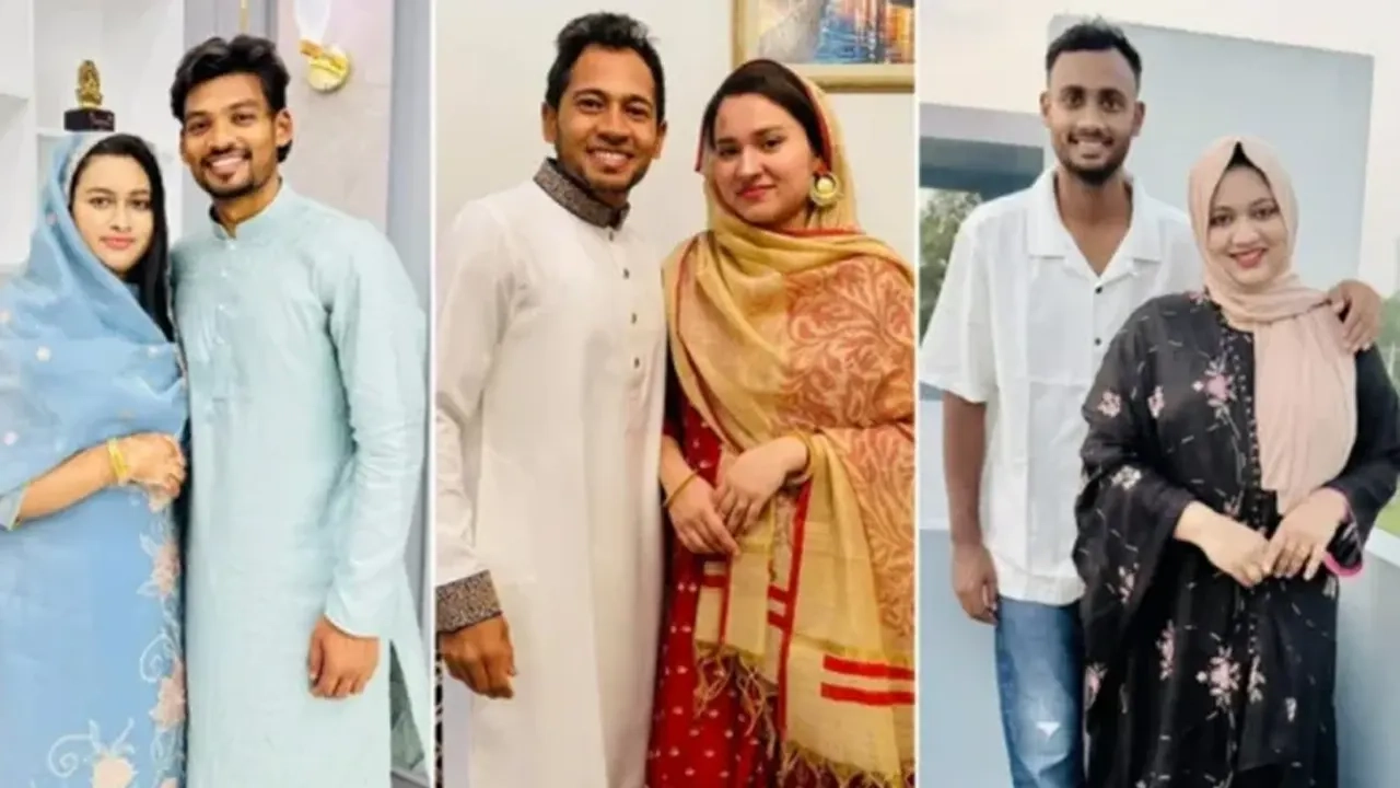 স্ত্রীর সঙ্গে তিন তারকা ক্রিকেটার-ফাইল ছবি