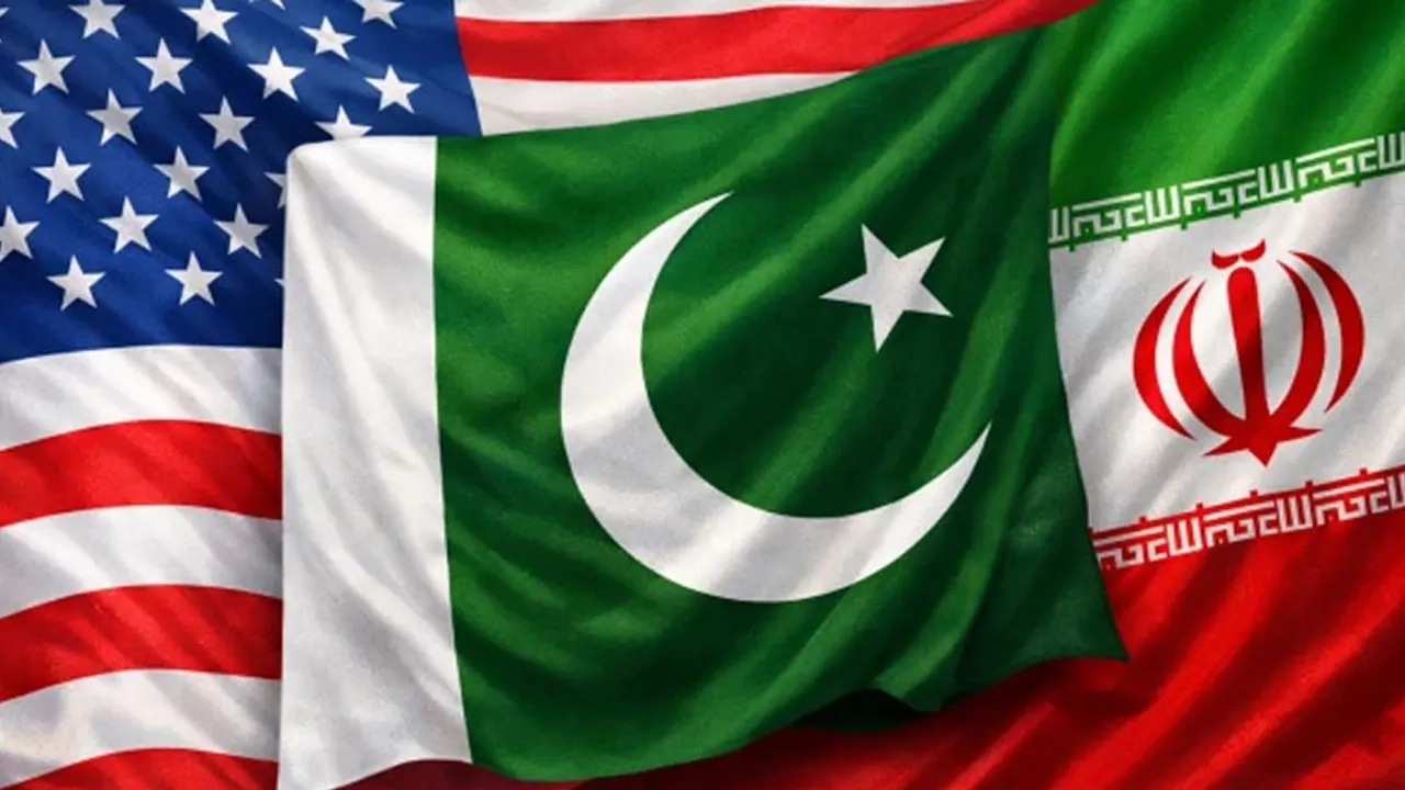 ইরান, যুক্তরাষ্ট্র এবং পাকিস্তানের পতাকা ।। ছবি: সংগৃহীত