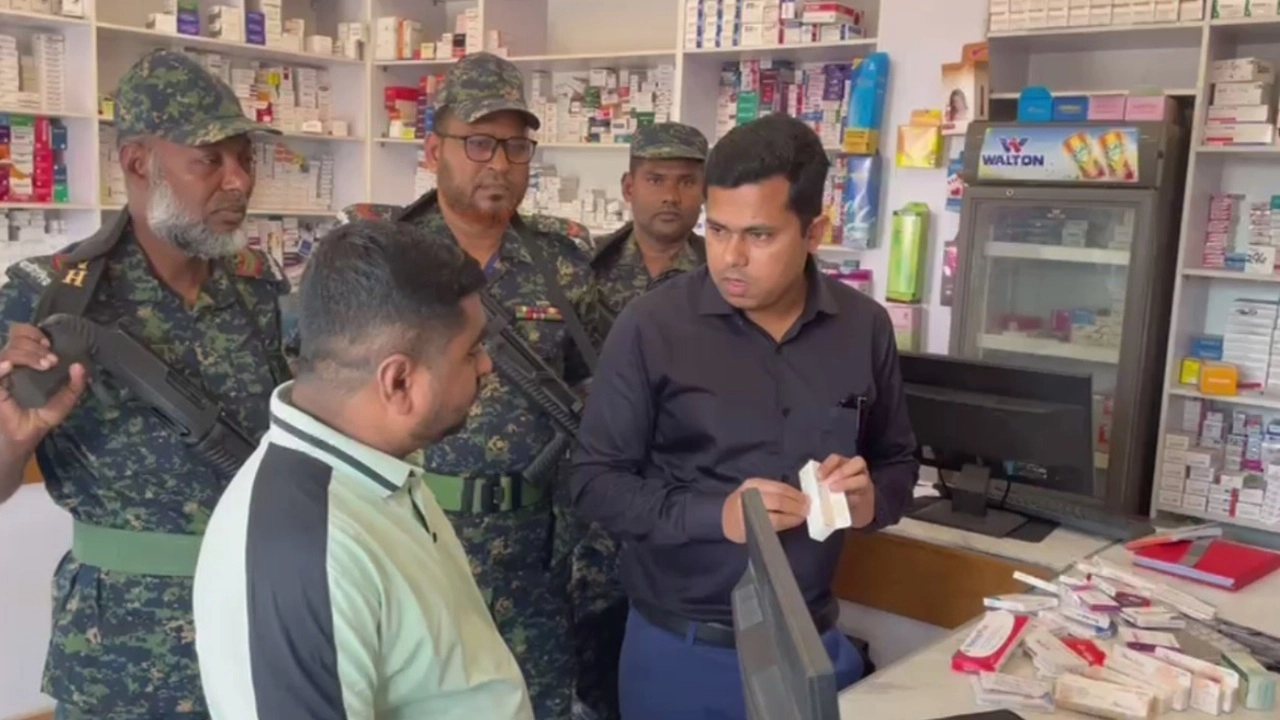 নবীগঞ্জ উপজেলার আউশকান্দি বাজারে ভ্রাম্যমাণ আদালতের অভিযান